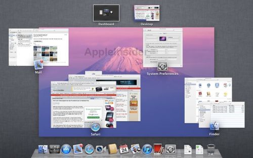 Mac OS X Lion : Mission Control