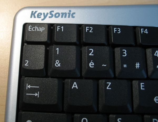 KeySonic ACK-540 RF : les touches de fonction