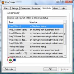RivaTuner - Scheduler
