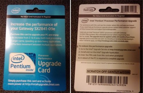 Intel Upgrade Service