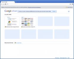 Chrome : page d'accueil