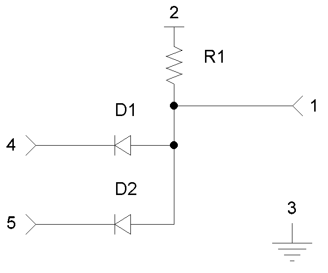 Porte ET avec des diodes