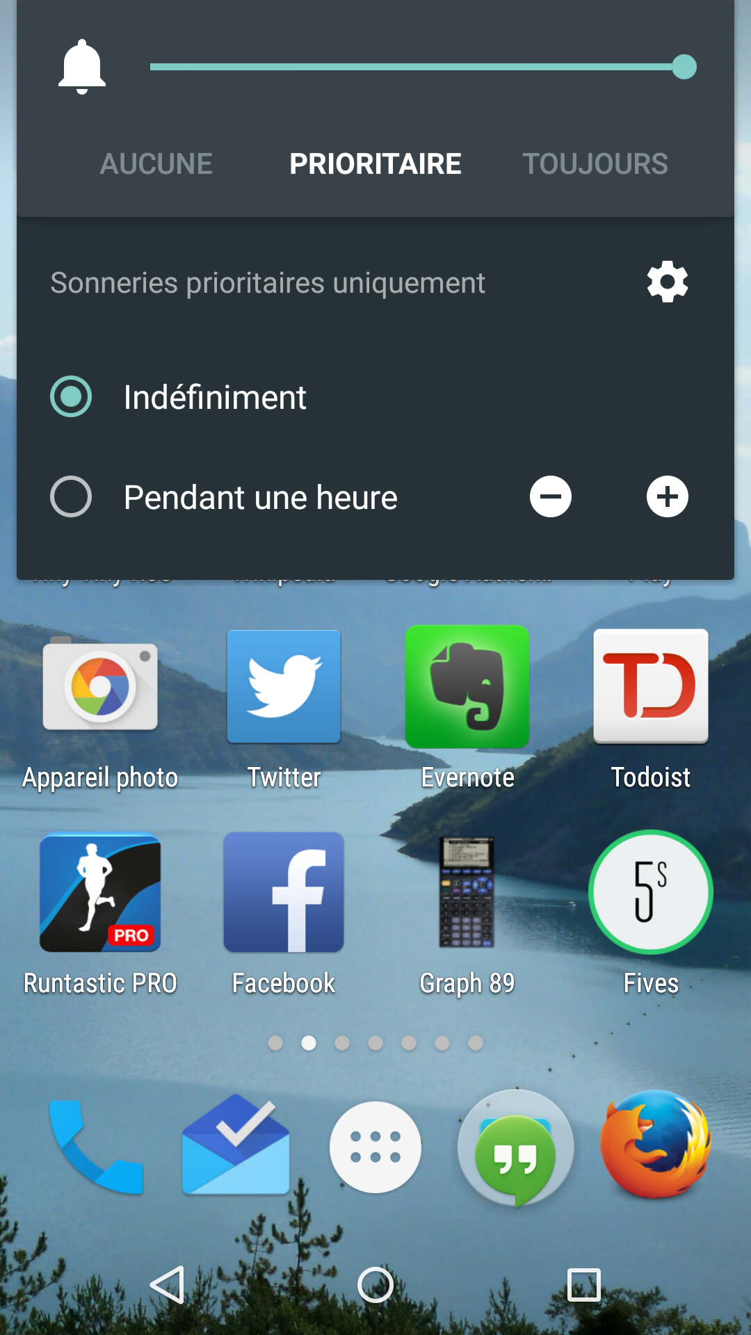 Réglage du mode silencieux dans Lollipop