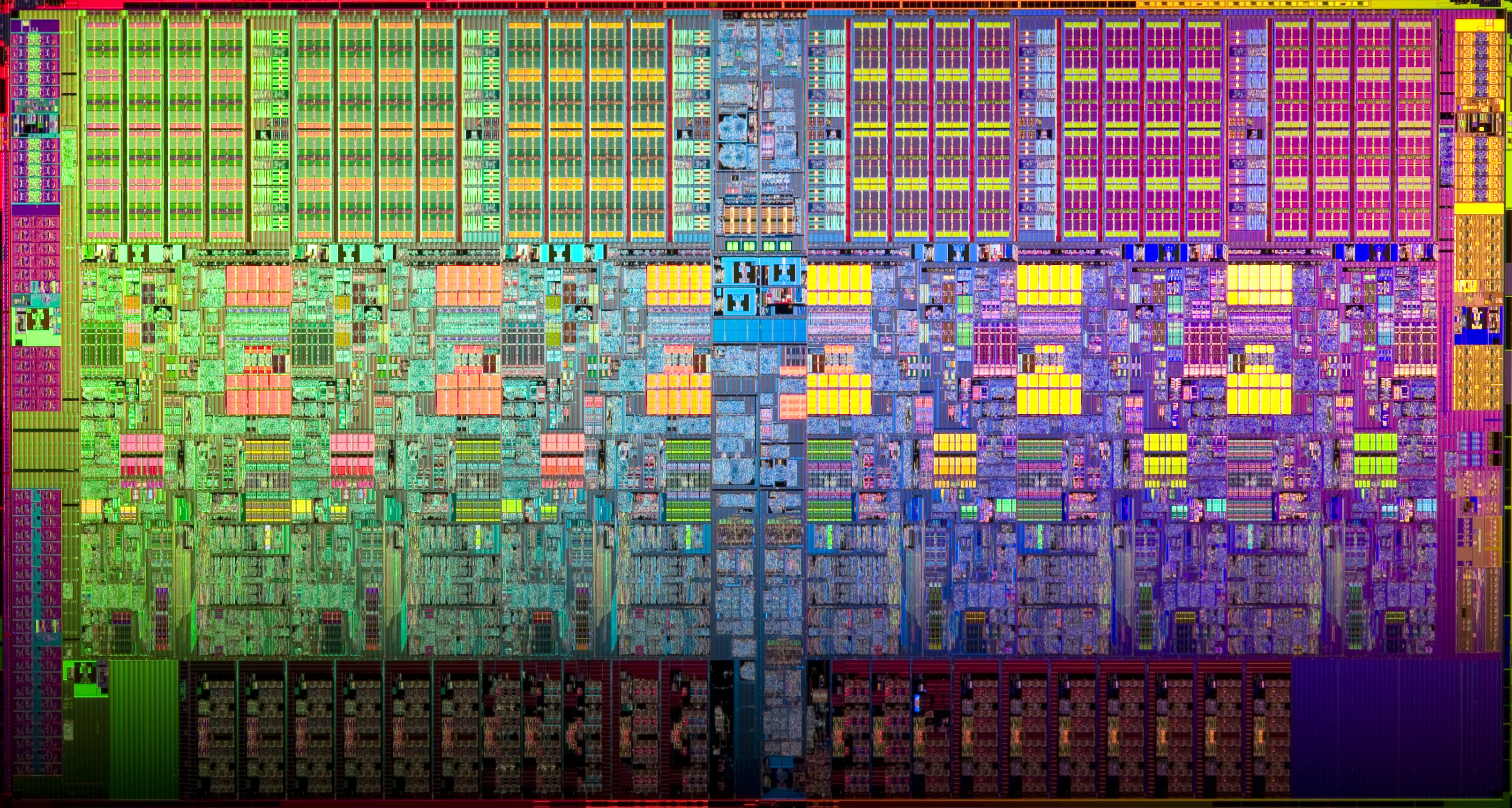 Die d'un CPU 6 cœurs