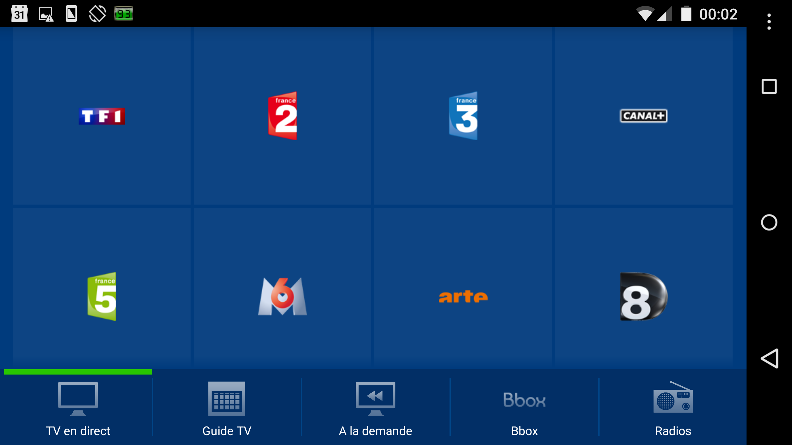 B.tv fonctionne sans problème sur le Nexus 6...