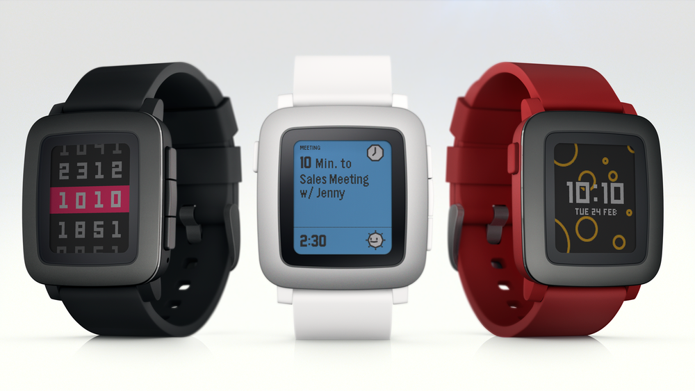 Les trois versions de la Pebble Time