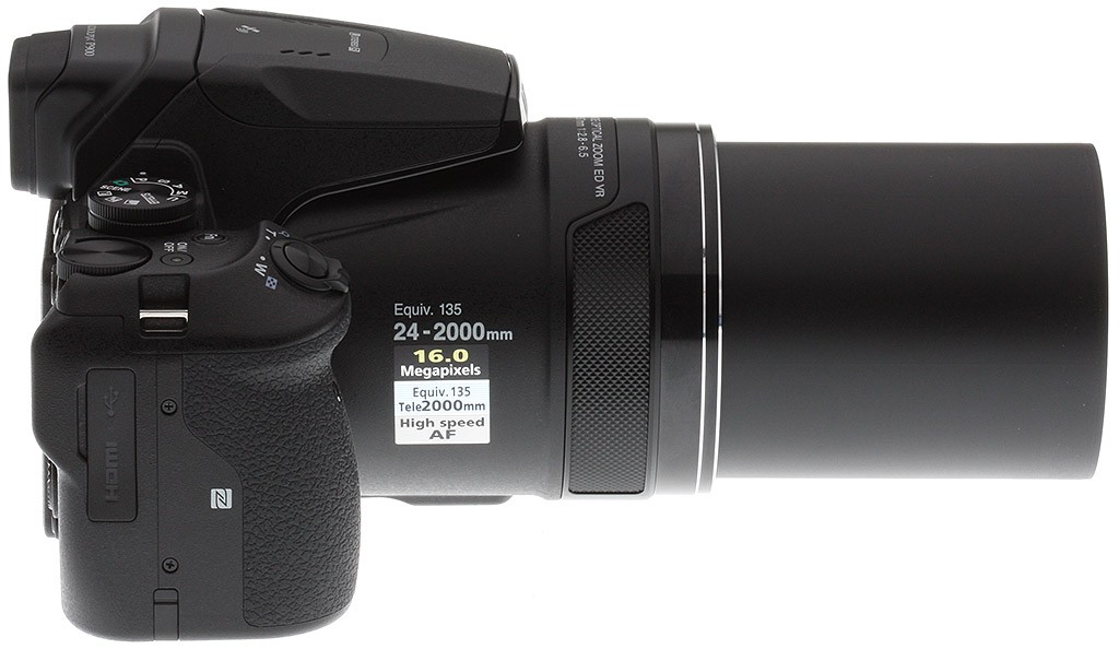 Le Nikon P900 à fond de zoom