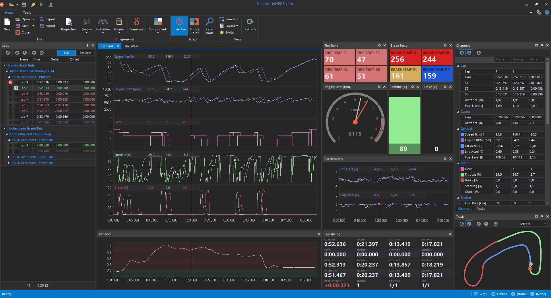 pCars Profiler