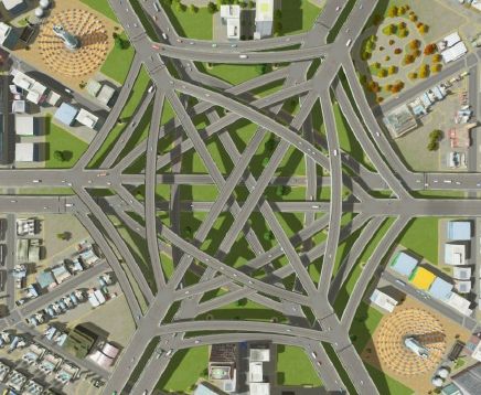 Échangeur dans Cities : Skylines