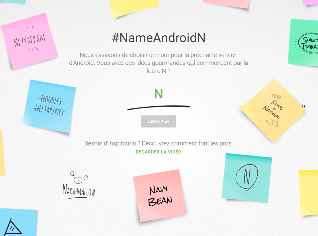 #NameAndroidN