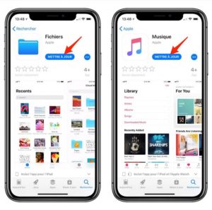 Mise à jour d'applications iOS via l'App Store