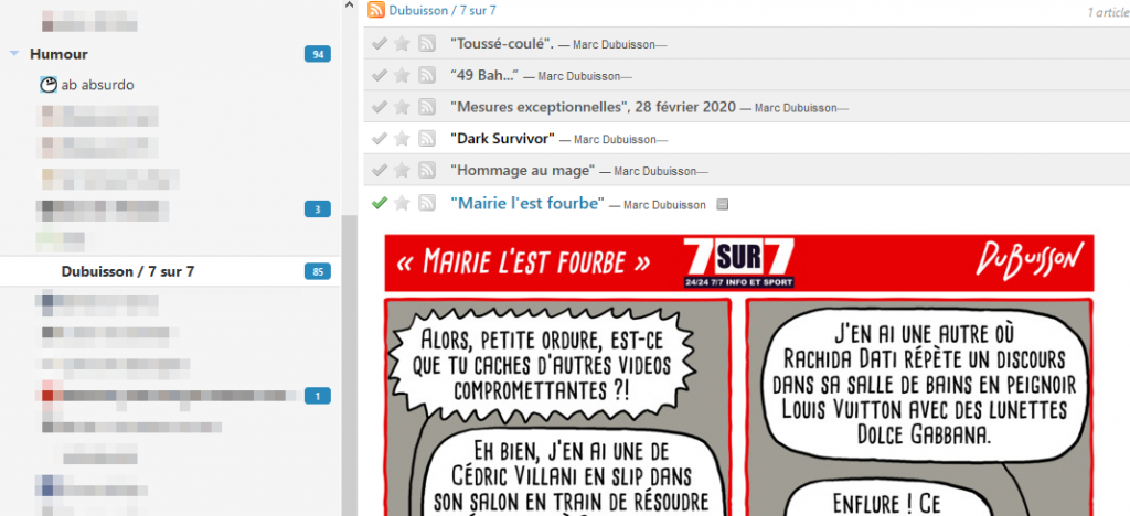 Dubuisson croque l'actu en RSS
