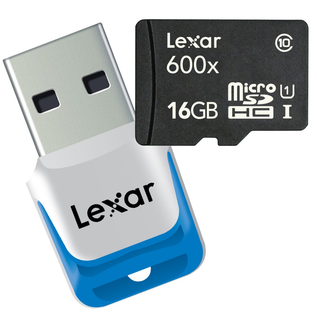 Carte micro-SD Lexar 600x et lecteur USB 3.0