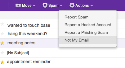 Yahoo! : Not My Email